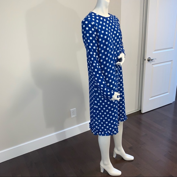 Pretty blue polka dot midi dress by ASOS - Picture 3 of 6